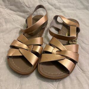 Rose Gold saltwater Metallic Sandals